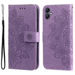 For Samsung Galaxy A05 4G Case Floral Pattern PU Leather Wallet Stand Phone Cover