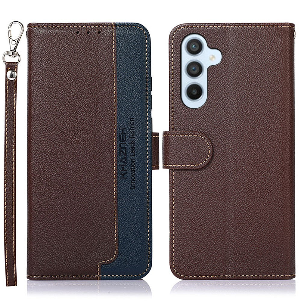 KHAZNEH For Samsung Galaxy A25 5G (Global) (161.0 x 76.5 x 8.3mm) Case Wallet RFID Blocking Phone Cover