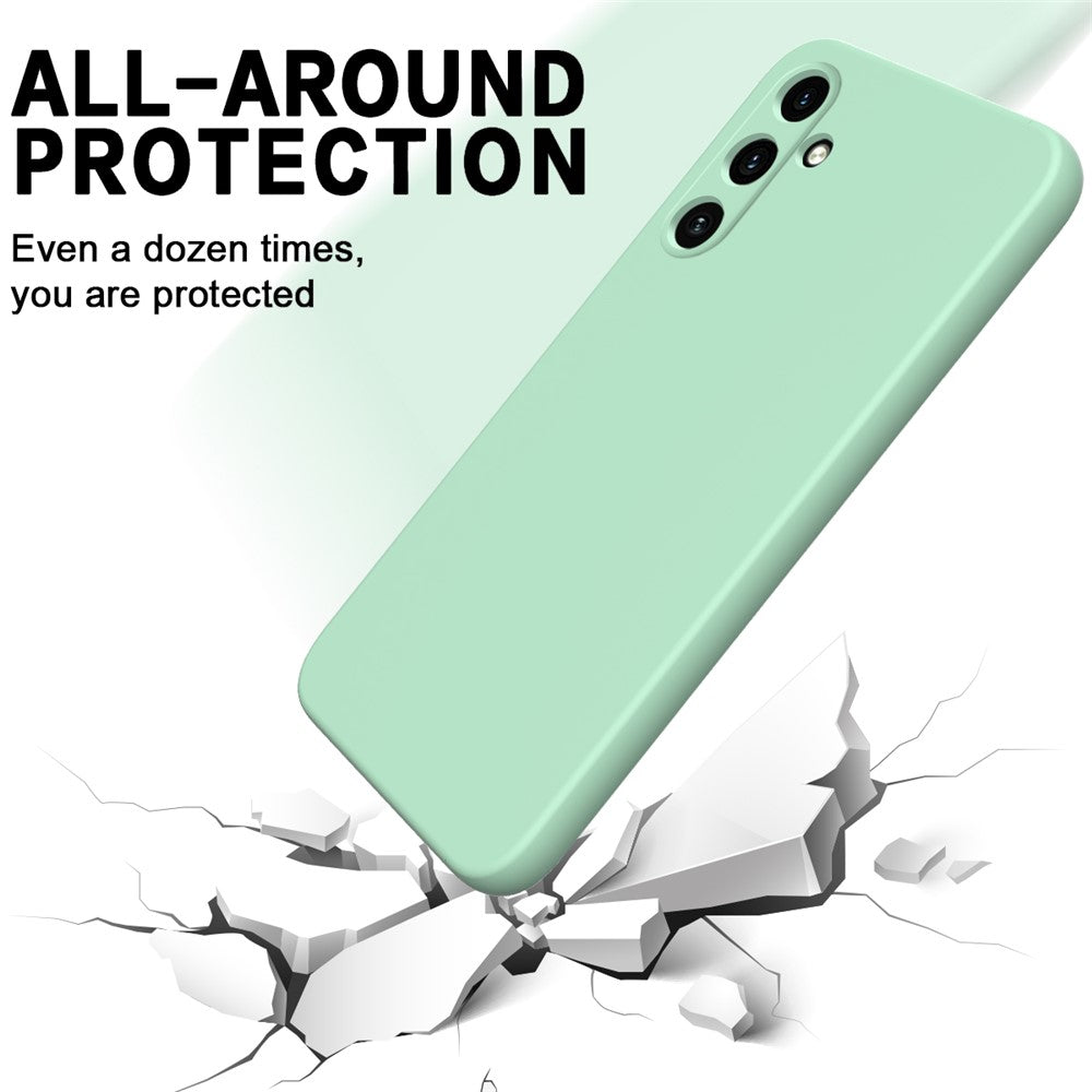 Anti-ridse Cover til Samsung Galaxy A15 4G / 5G Blødt Foring Flydende Silikone Skal med Rem