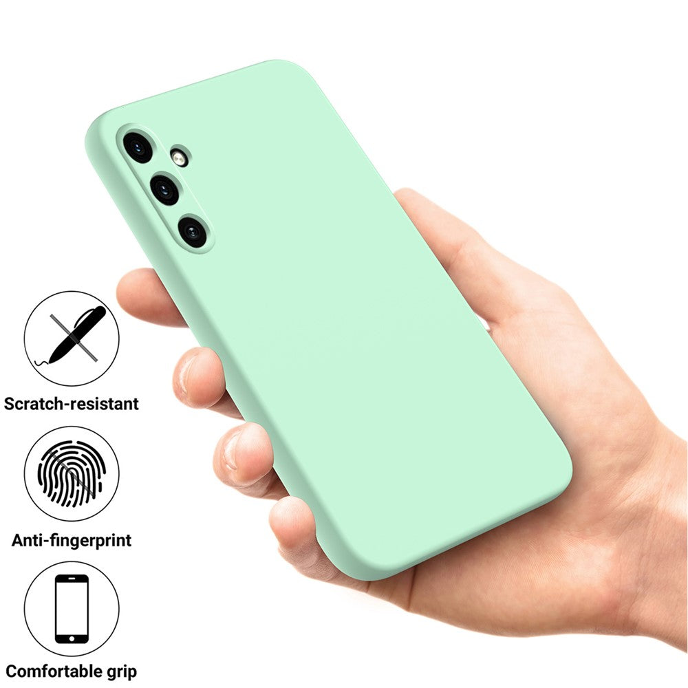 Anti-ridse Cover til Samsung Galaxy A15 4G / 5G Blødt Foring Flydende Silikone Skal med Rem
