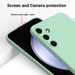 Anti-ridse Cover til Samsung Galaxy A15 4G / 5G Blødt Foring Flydende Silikone Skal med Rem