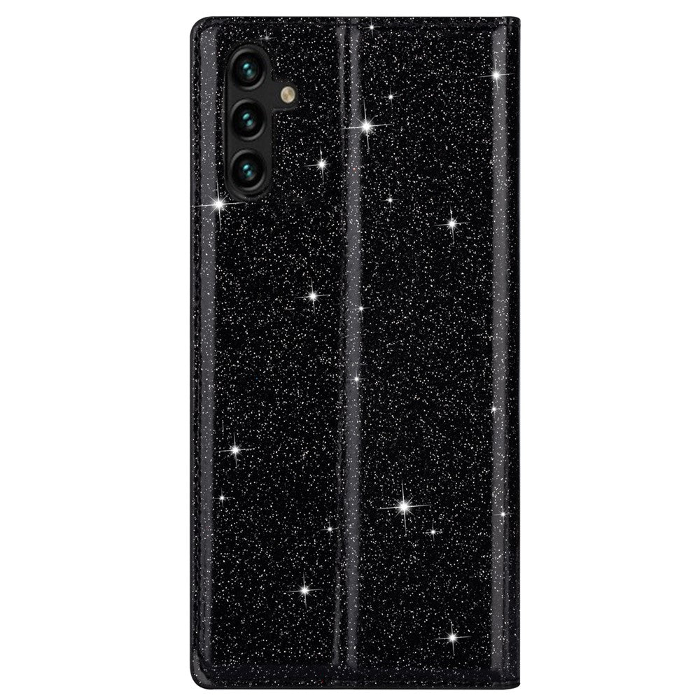 For Samsung Galaxy A05s 4G Case Glittery PU Leather Stand Phone Cover