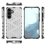 For Samsung Galaxy S24 Case TPU+PC Honeycomb Design Phone Cover