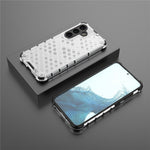 For Samsung Galaxy S24 Case TPU+PC Honeycomb Design Phone Cover