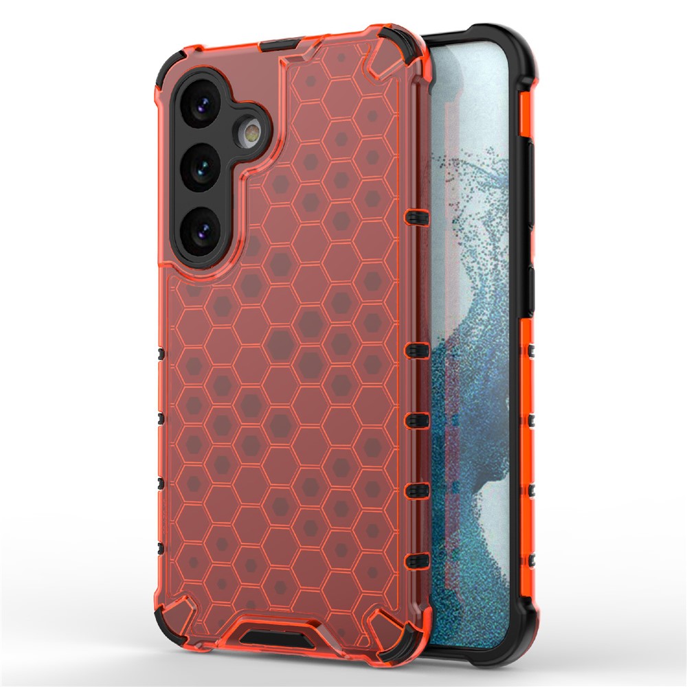 For Samsung Galaxy S24 Case TPU+PC Honeycomb Design Phone Cover