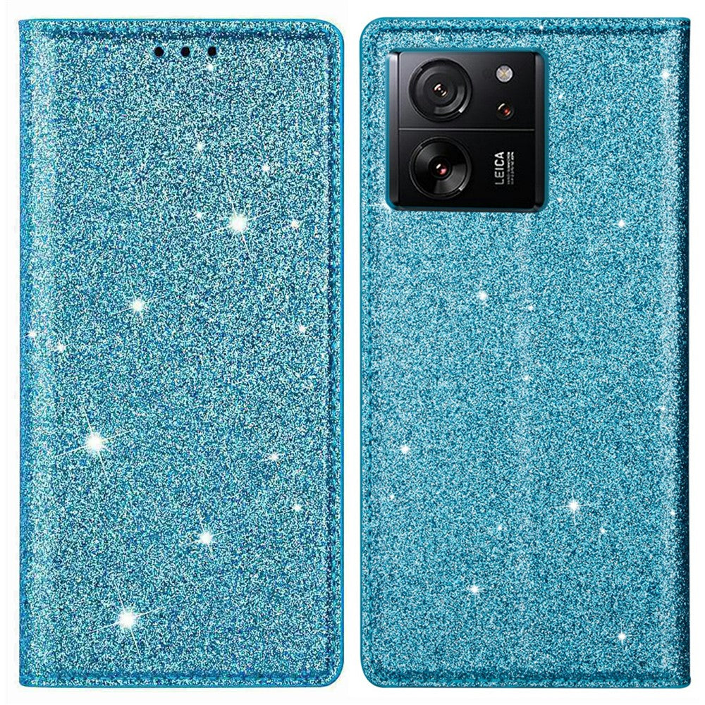 For Xiaomi 13T / 13T Pro / Redmi K60 Ultra Case PU Leather Glittery Phone Cover