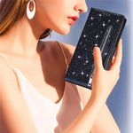 For Xiaomi Redmi 12 4G / 5G (Global) / Poco M6 Pro 5G Case Zipper Pocket Glittery Leather Cover