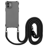 Til iPhone 12 cover Beskyttende Stødsikkert TPU Telefoncover med Snor