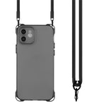 Til iPhone 12 cover Beskyttende Stødsikkert TPU Telefoncover med Snor