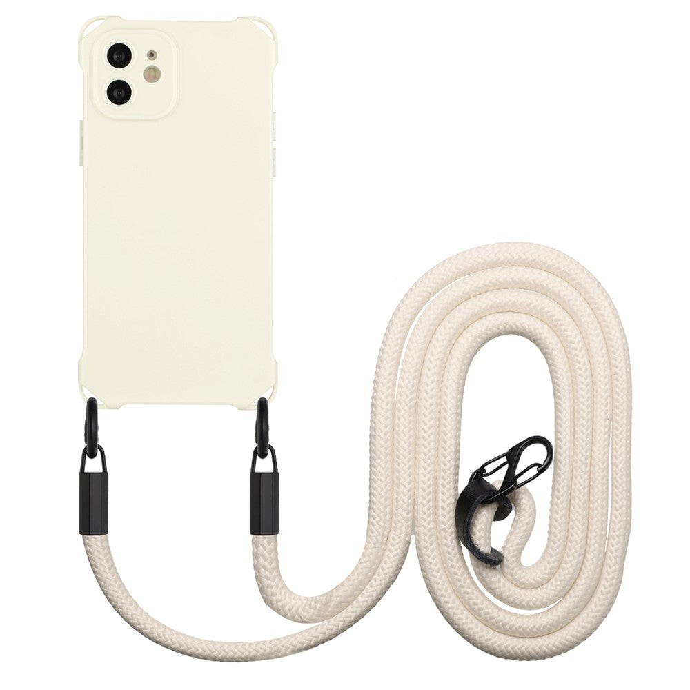 Til iPhone 12 cover Beskyttende Stødsikkert TPU Telefoncover med Snor