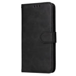 For Samsung Galaxy S24 Case PU Leather Calf Texture Stand Folio Phone Cover