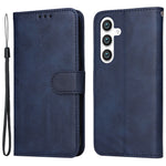 For Samsung Galaxy S24 Case PU Leather Calf Texture Stand Folio Phone Cover