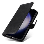 For Samsung Galaxy S24+ Case Wallet PU Leather Calf Texture Phone Cover