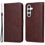 For Samsung Galaxy S24+ Case Wallet PU Leather Calf Texture Phone Cover