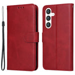 For Samsung Galaxy S24+ Case Wallet PU Leather Calf Texture Phone Cover