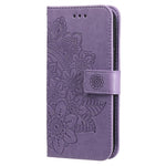 For Samsung Galaxy S24+ Case Floral Pattern PU Leather Wallet Stand Phone Cover