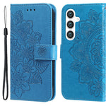 For Samsung Galaxy S24+ Case Floral Pattern PU Leather Wallet Stand Phone Cover