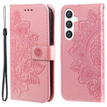 For Samsung Galaxy S24+ Case Floral Pattern PU Leather Wallet Stand Phone Cover