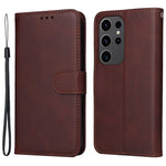 For Samsung Galaxy S24 Ultra Case Flip Stand PU Leather Protective Phone Cover