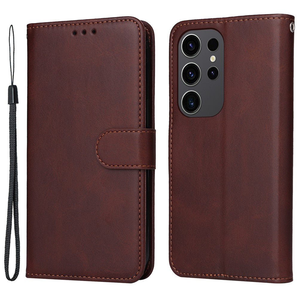 For Samsung Galaxy S24 Ultra Case Flip Stand PU Leather Protective Phone Cover