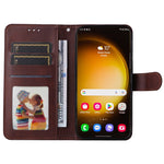 For Samsung Galaxy S24 Ultra Case Flip Stand PU Leather Protective Phone Cover