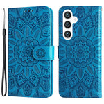 For Samsung Galaxy S24 Case Sunflower PU Leather Magnetic Flip Phone Cover