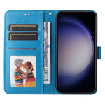 For Samsung Galaxy S24 Case Sunflower PU Leather Magnetic Flip Phone Cover
