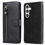 For Samsung Galaxy S24 Case Zipper Pocket  Flip PU Leather Protective Cover