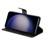 For Samsung Galaxy S24 Case Zipper Pocket  Flip PU Leather Protective Cover