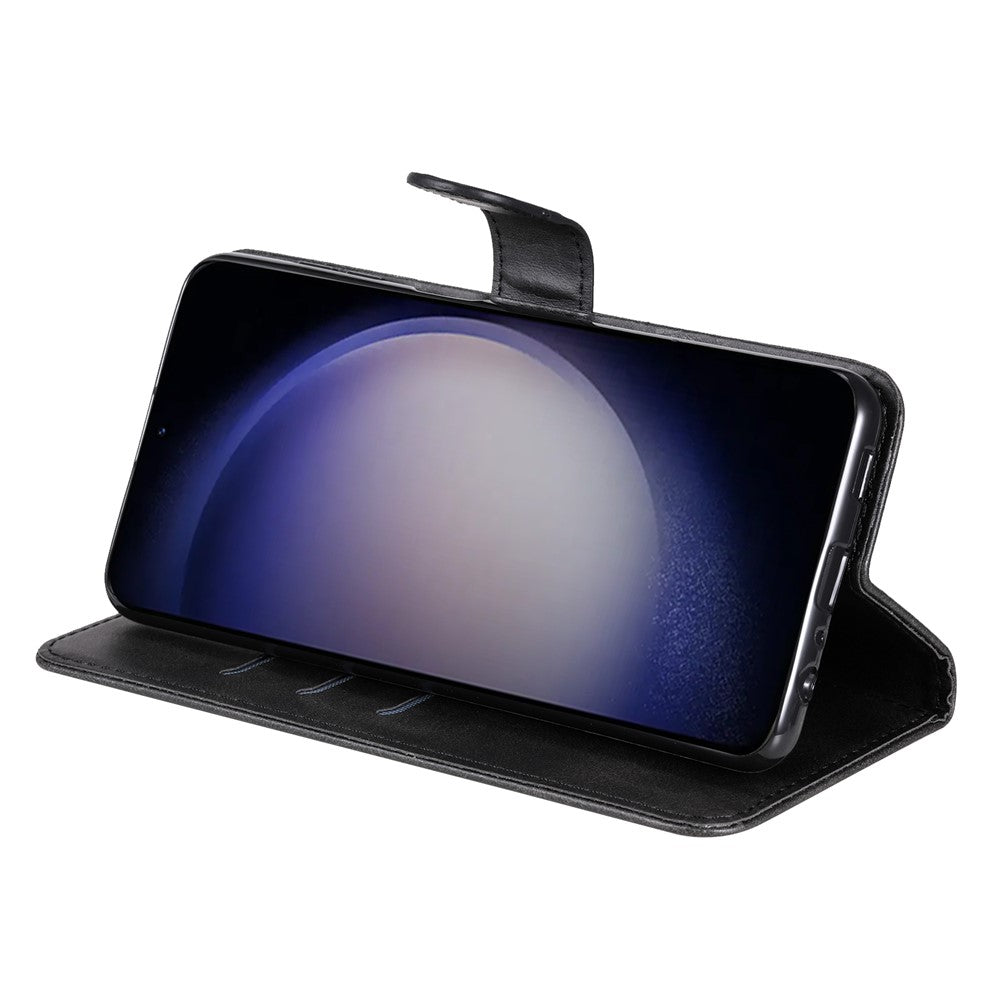 For Samsung Galaxy S24 Case Zipper Pocket  Flip PU Leather Protective Cover