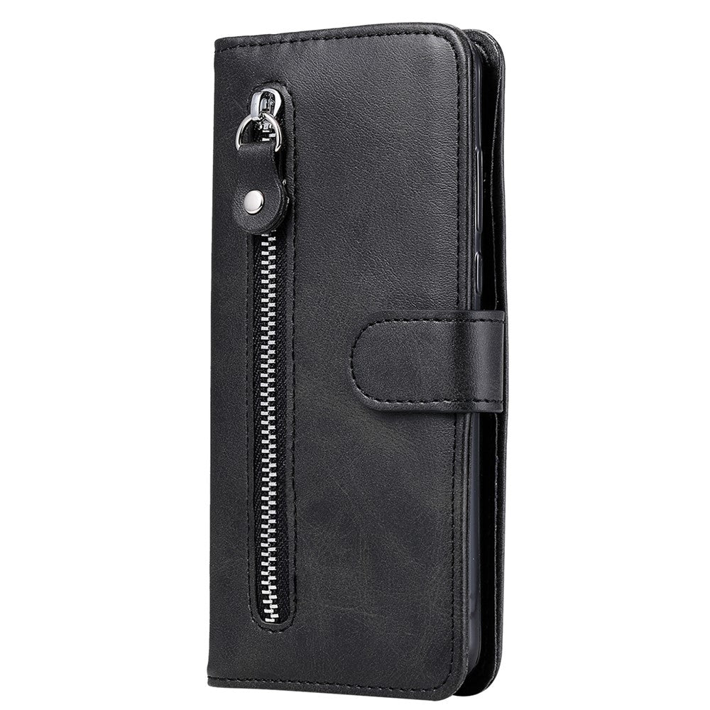 For Samsung Galaxy S24 Case Zipper Pocket  Flip PU Leather Protective Cover