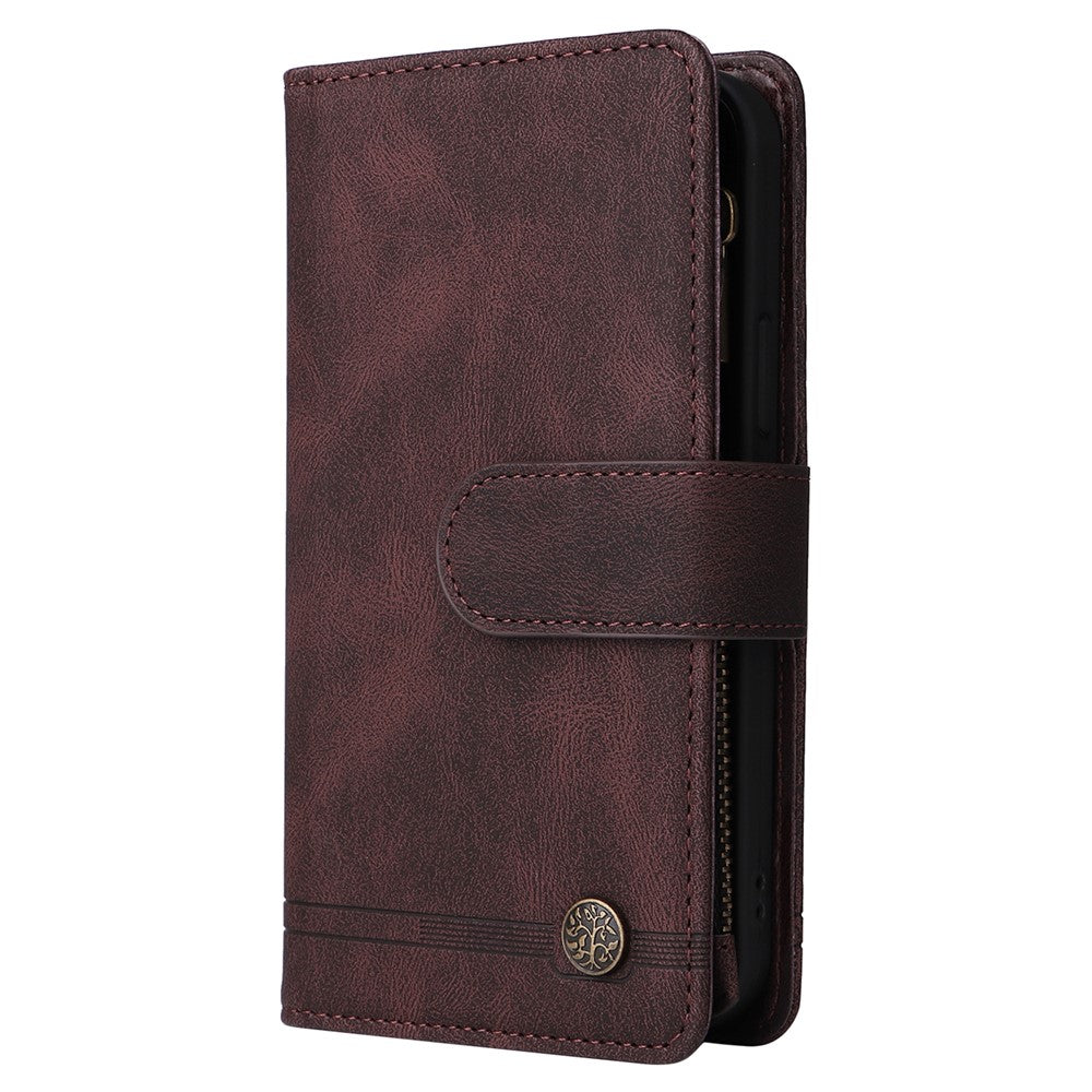 For Samsung Galaxy A05 4G Case Zipper Pocket Wallet Phone Leather Cover