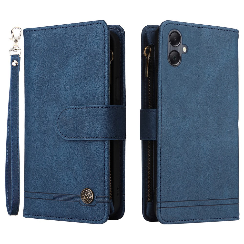 For Samsung Galaxy A05 4G Case Zipper Pocket Wallet Phone Leather Cover
