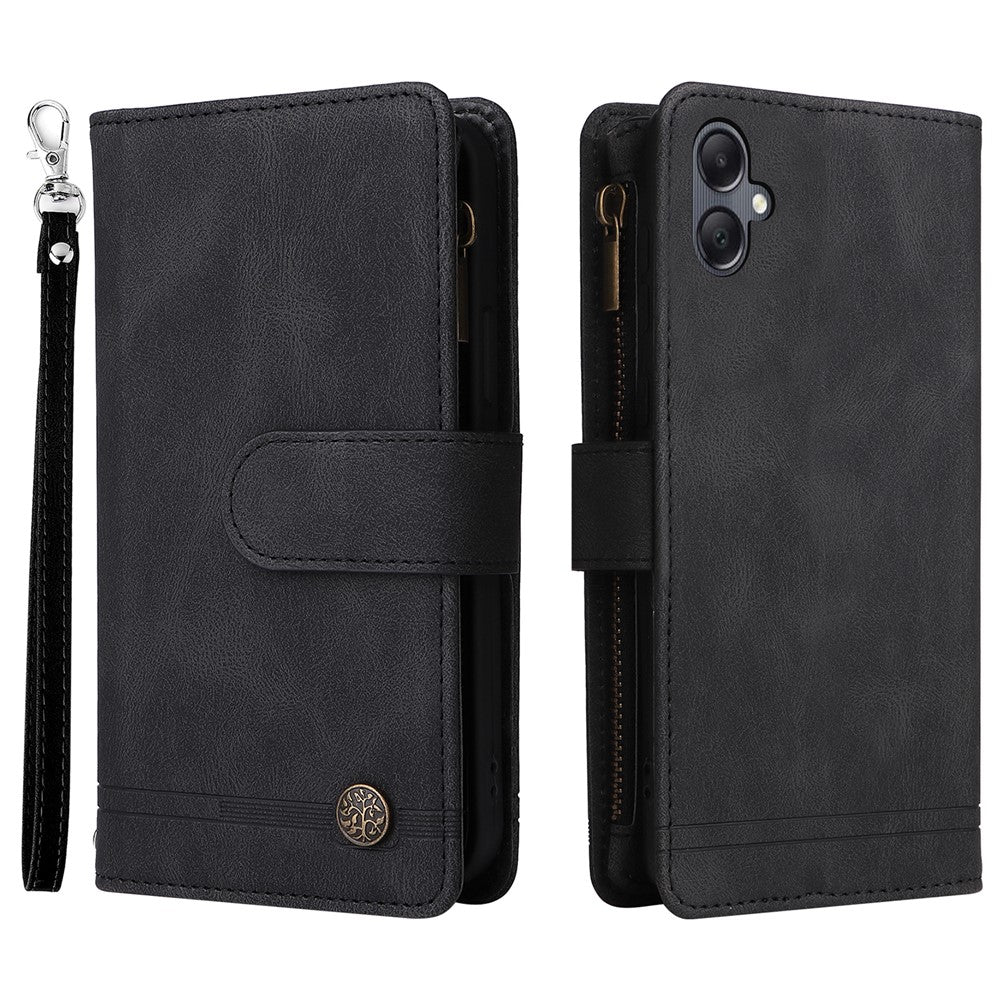 For Samsung Galaxy A05 4G Case Zipper Pocket Wallet Phone Leather Cover