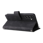 Til Samsung Galaxy A15 5G Cover med Flere Kortlommer Telefoncover med Lynlåslomme