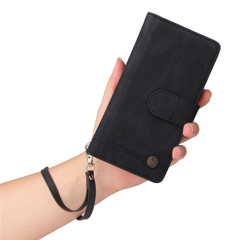 Til Samsung Galaxy A15 5G Cover med Flere Kortlommer Telefoncover med Lynlåslomme