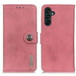 KHAZNEH For Samsung Galaxy A25 5G (Global) (161.0 x 76.5 x 8.3mm) Case Cowhide Leather Phone Wallet Cover