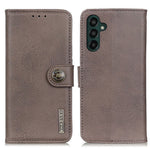 KHAZNEH For Samsung Galaxy A25 5G (Global) (161.0 x 76.5 x 8.3mm) Case Cowhide Leather Phone Wallet Cover