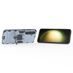 For Samsung Galaxy S24+ Case Ring Holder Kickstand PC+TPU Phone Cover