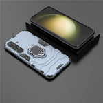 For Samsung Galaxy S24+ Case Ring Holder Kickstand PC+TPU Phone Cover