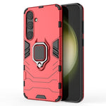 For Samsung Galaxy S24+ Case Ring Holder Kickstand PC+TPU Phone Cover