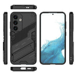 For Samsung Galaxy S24 Case PC+TPU Kickstand Phone Cover