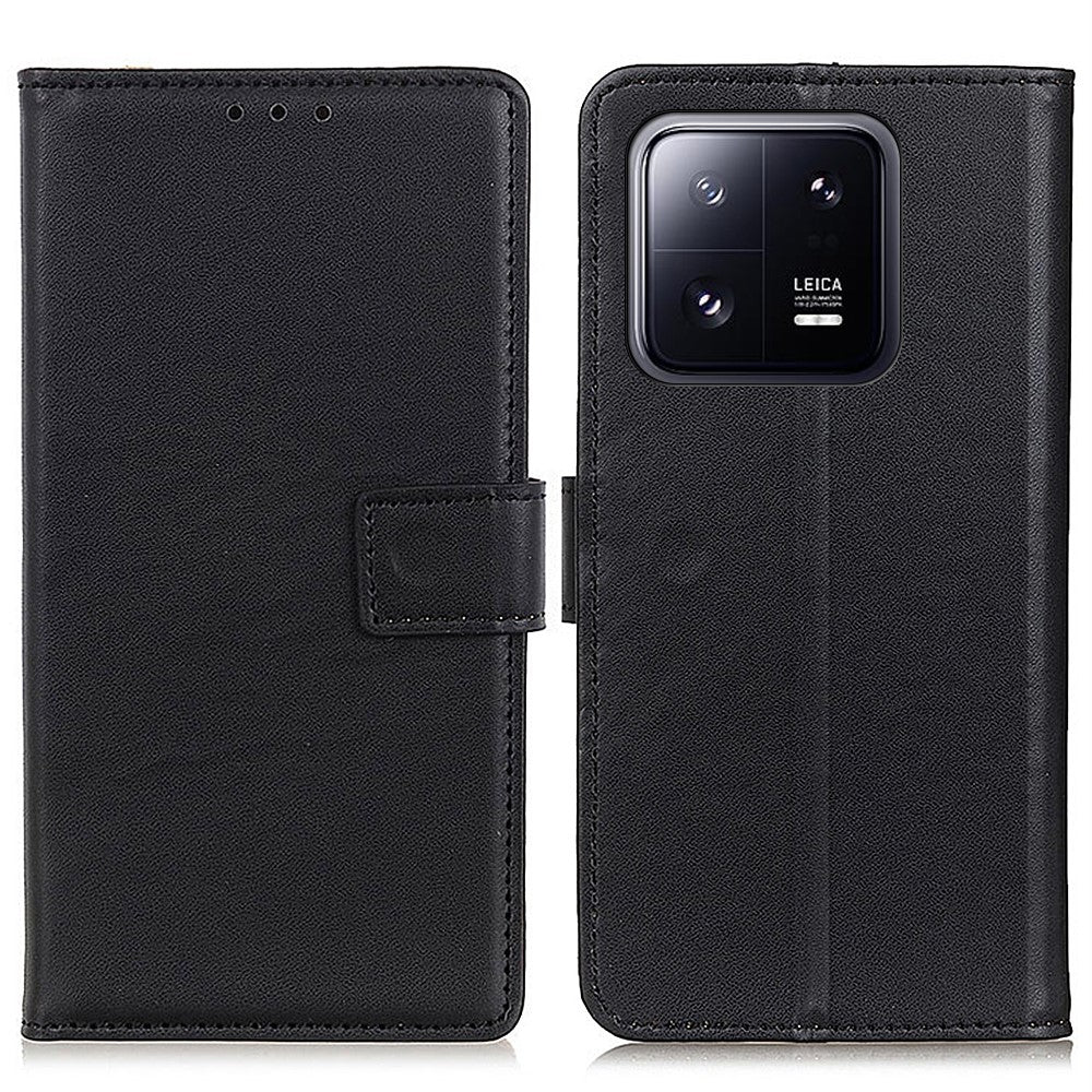 For Xiaomi 14 Case Anti-Scratch Wallet Phone Shell PU Leather Stand Cover