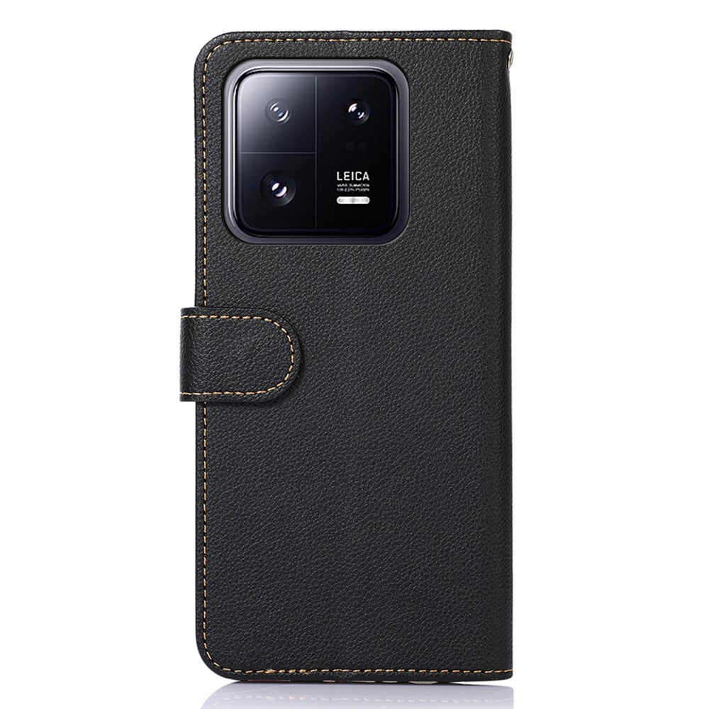 KHAZNEH For Xiaomi 14 Case Leather Phone Cover with RFID Blocking Wallet