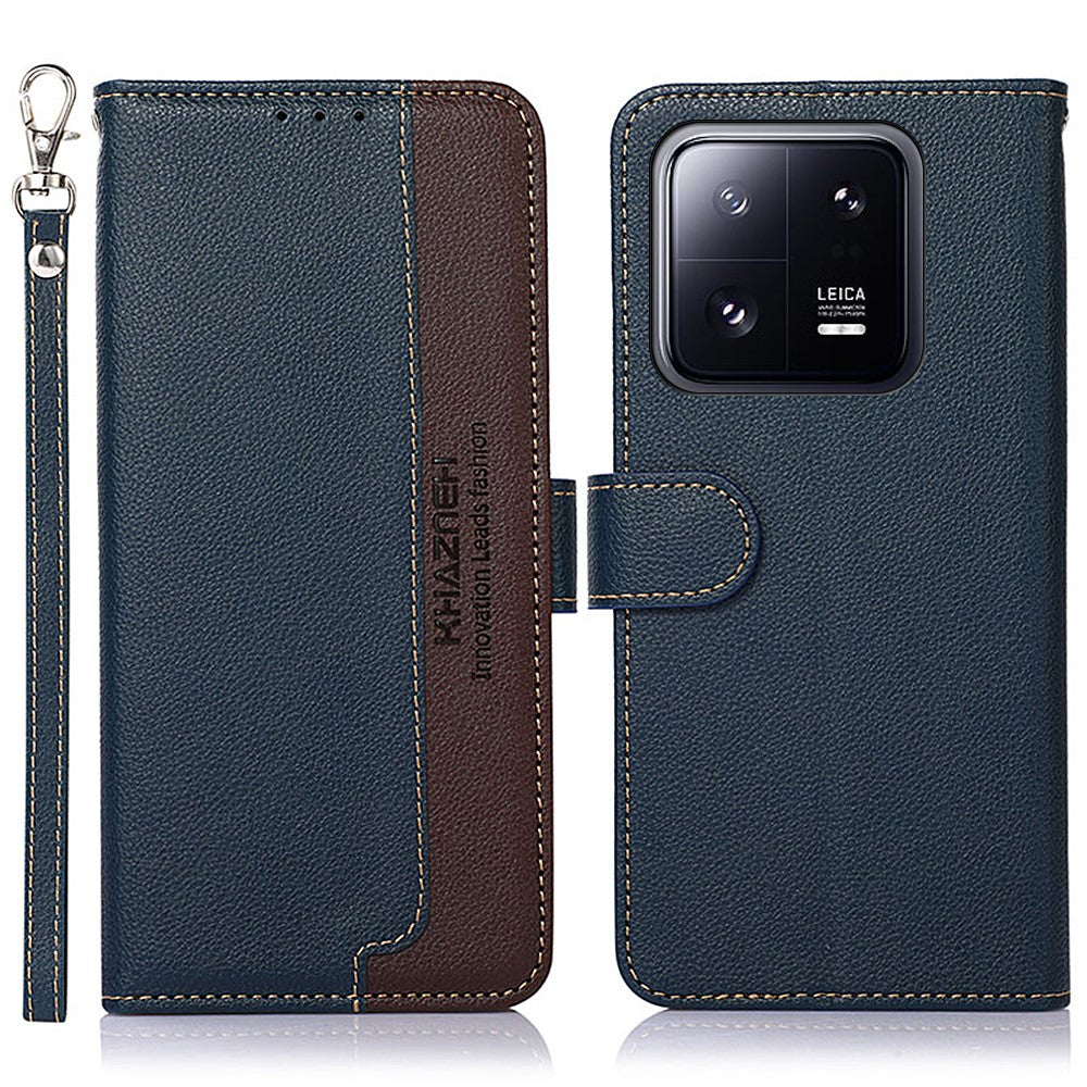 KHAZNEH For Xiaomi 14 Case Leather Phone Cover with RFID Blocking Wallet