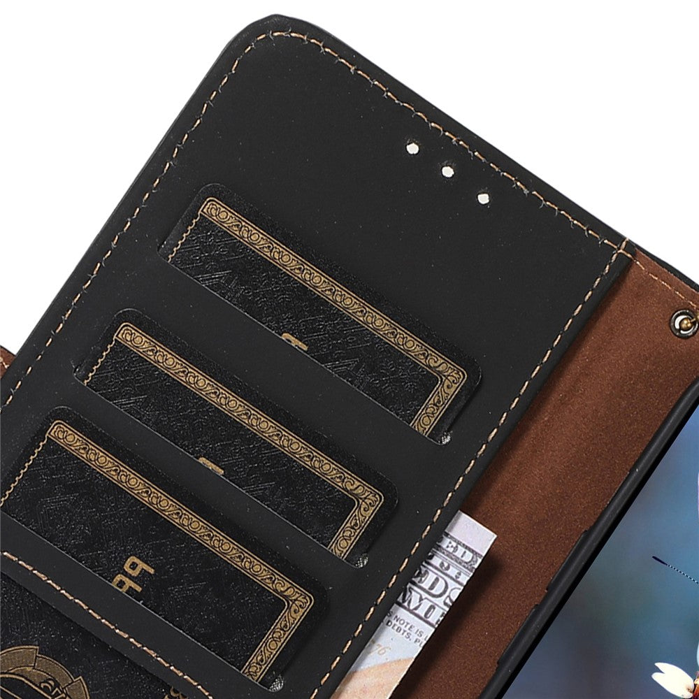 For Xiaomi 14 Case RFID Blocking Wallet Phone Stand Cover