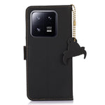 For Xiaomi 14 Case RFID Blocking Wallet Phone Stand Cover