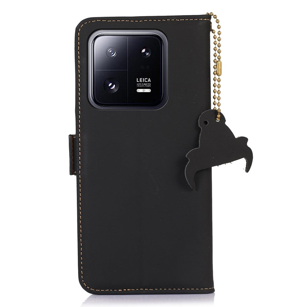 For Xiaomi 14 Case RFID Blocking Wallet Phone Stand Cover