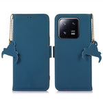 For Xiaomi 14 Case RFID Blocking Wallet Phone Stand Cover