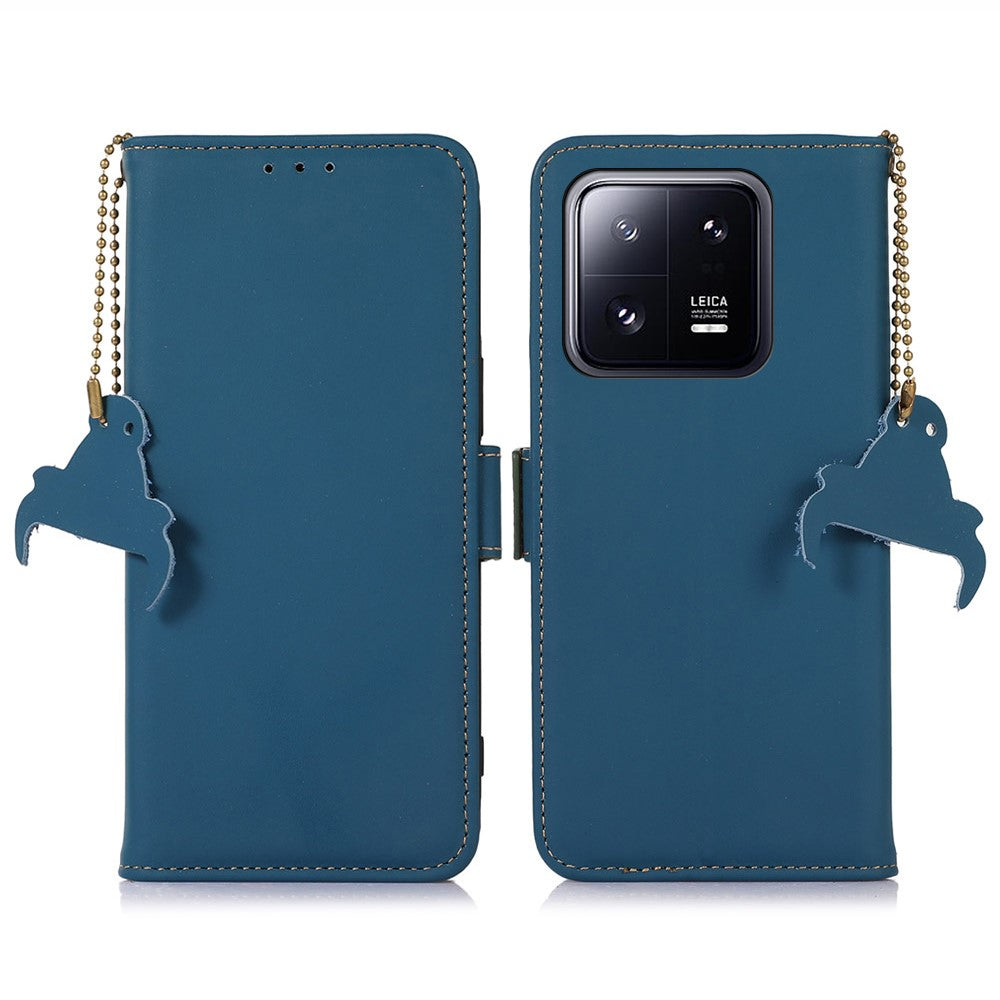 For Xiaomi 14 Case RFID Blocking Wallet Phone Stand Cover